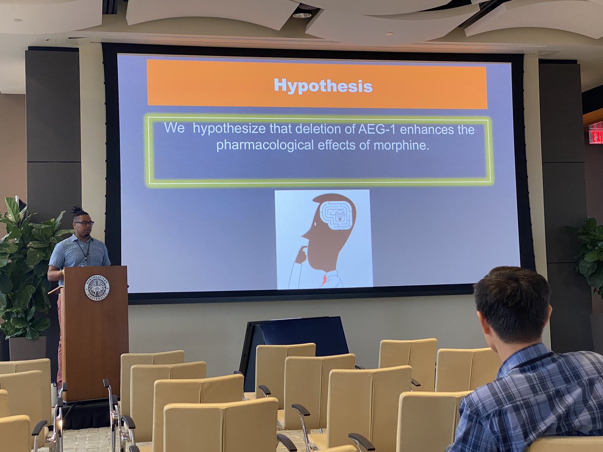 Camron Bryant (@camronbryantphd) on Twitter photo Bryan McKiver from <a href="/DamajLab/">Imad Damaj</a> telling us about AEG-1 and morphine antinociception and tolerance <a href="/CpdaConference/">CPDA Conference 2017</a> 2022 Bryan McKiver from <a href="/DamajLab/">Imad Damaj</a> telling us about AEG-1 and morphine antinociception and tolerance <a href="/CpdaConference/">CPDA Conference 2017</a> 2022