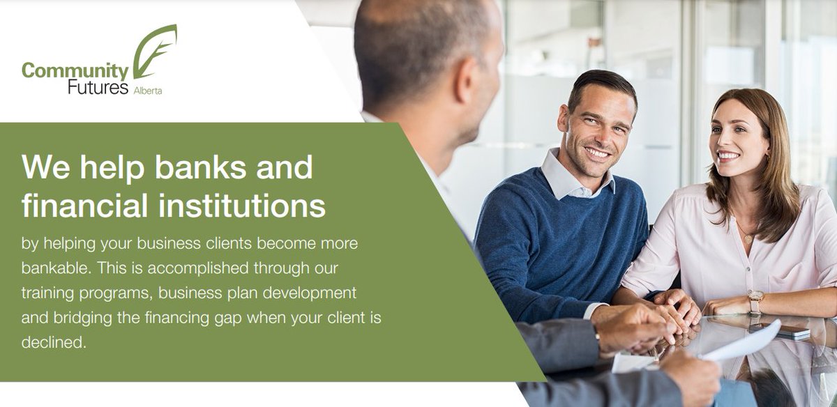 #DYK - Community Futures partners with banks &amp; financial institutions?
Local offices work to bridge the financing gap and help clients launch or stabilize their business. 
Download the info package to learn more: 
albertacf.com/media/attachme…
