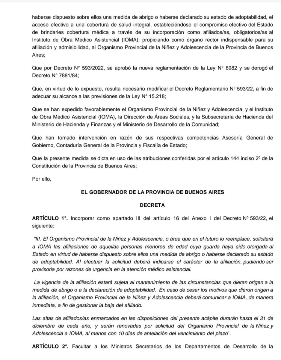 GonzalezSusanaH's tweet photo. Hoy los pibes y las Pibas de la provincia de Buenos Aires, cuya guarda esté en cabeza del estado tienen el derecho a tener IOMA.
GRACIAS MINISTRO @larroqueandres por tu gran laburo!!
La ley #AngelAzul es una realidad!! https://t.co/Q8NHjOEzBW