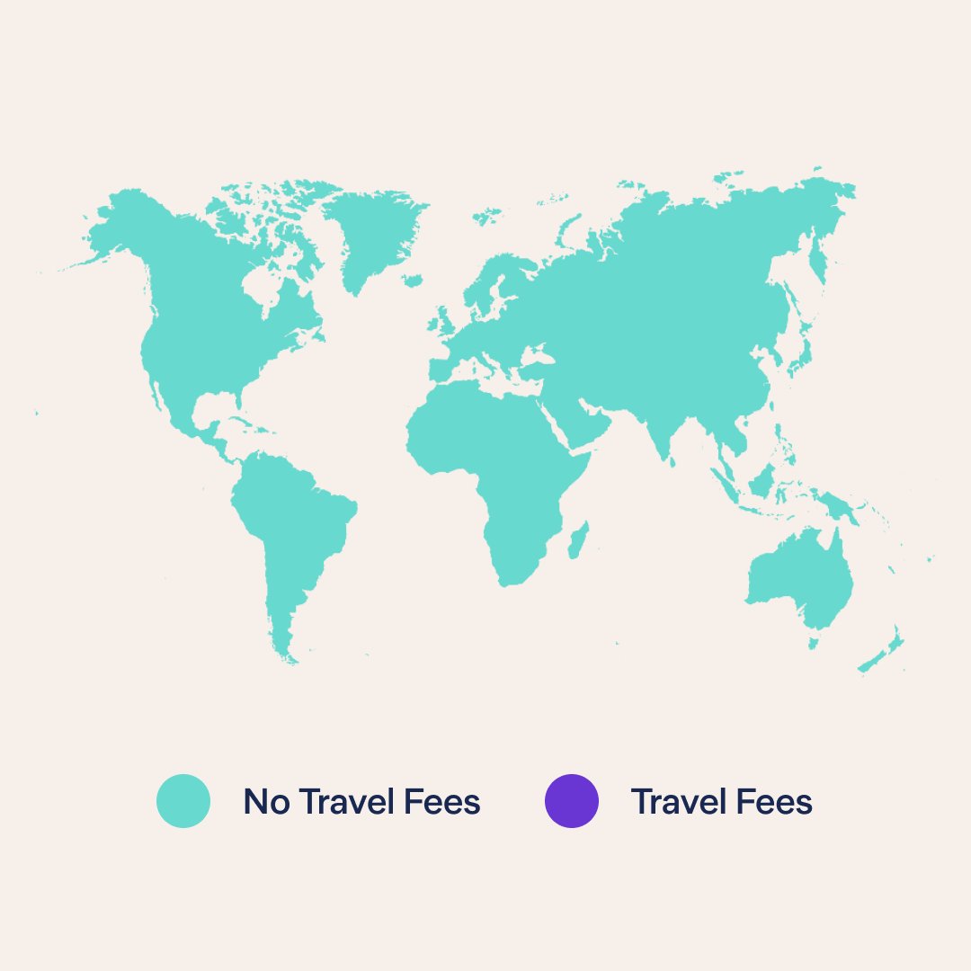 StarlingBank's tweet photo. Here's a map to guide you through our complicated overseas fees policy. https://t.co/F4WWUkr12q