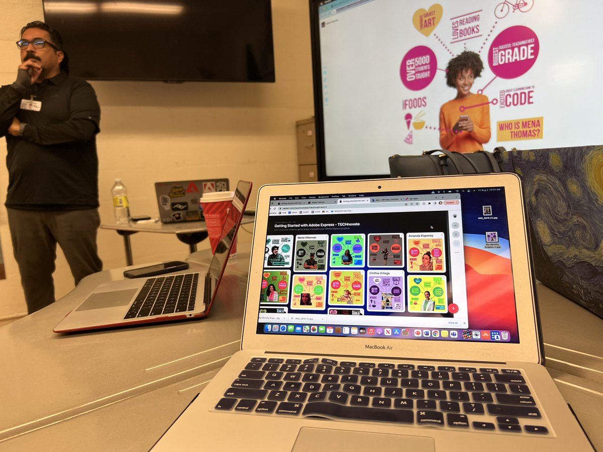 Challenge 1: Learning all about Adobe Express to make a poster about me. It’s super easy to customize.
#LesSquidzerables #TECHnovate22 #MISDTECHGAMES

<a href="/MAgarcia7979/">Maritza A. Garcia, M. Ed.</a> <a href="/MrFEspitia/">Francisco Espitia</a> <a href="/MrsNCantu/">MrsNCantu</a>