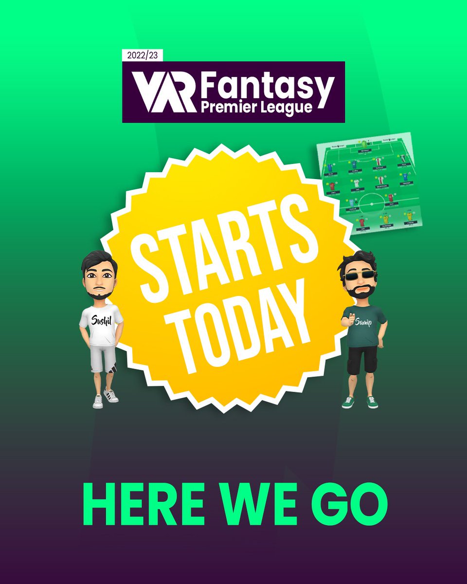 TheVARShow1's tweet photo. To all the participants
Welcome to the league, we are glad to have you and wish you all the best.
We will post our weekly fantasy updates on our social media, YouTube and TikTok.
Stay Updated with us. #thevarshow https://t.co/EfsDYtvsOC