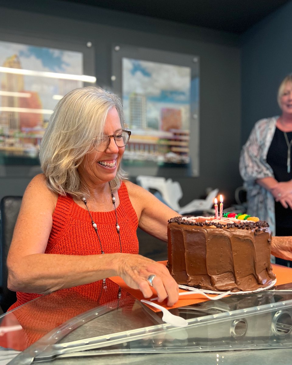WalkerBrands's tweet photo. Things we take seriously at Walker: creating exceptional brands, good food,&amp; celebrations.This week we gathered for a birthday lunch to celebrate our President, Nancy Walker! We treasure moments when we can get together in person,&amp; it’s even sweeter when Wright's cake is involved https://t.co/xZEo3Jd3xX