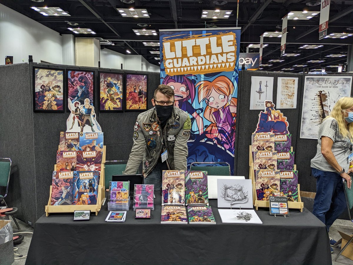 LGuardiansComic's tweet photo. Lee and Ed are back tabling at #GenCon2022 our absolute favorite con hands down, every year. https://t.co/hgXSB5QdBI