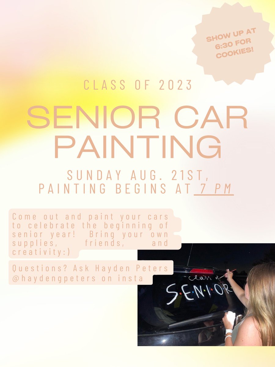 LSW TITAN SENIORS! Student Senate would like to invite you to an event on August 21st! See the attached flyers for more details. We hope to see you there!