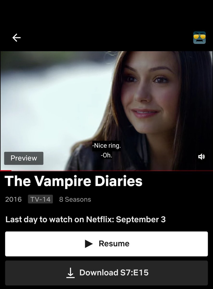 cit_gal's tweet photo. I WAKE UP AND FIND OUT THE VAMPIRE DIARIES IS LEAVING NETFLIX BUT THIS TIME FOR REAL?? Y'all got me fucked up, this is the worst news ever 😭😭😭😭 https://t.co/9B5dL8yceQ