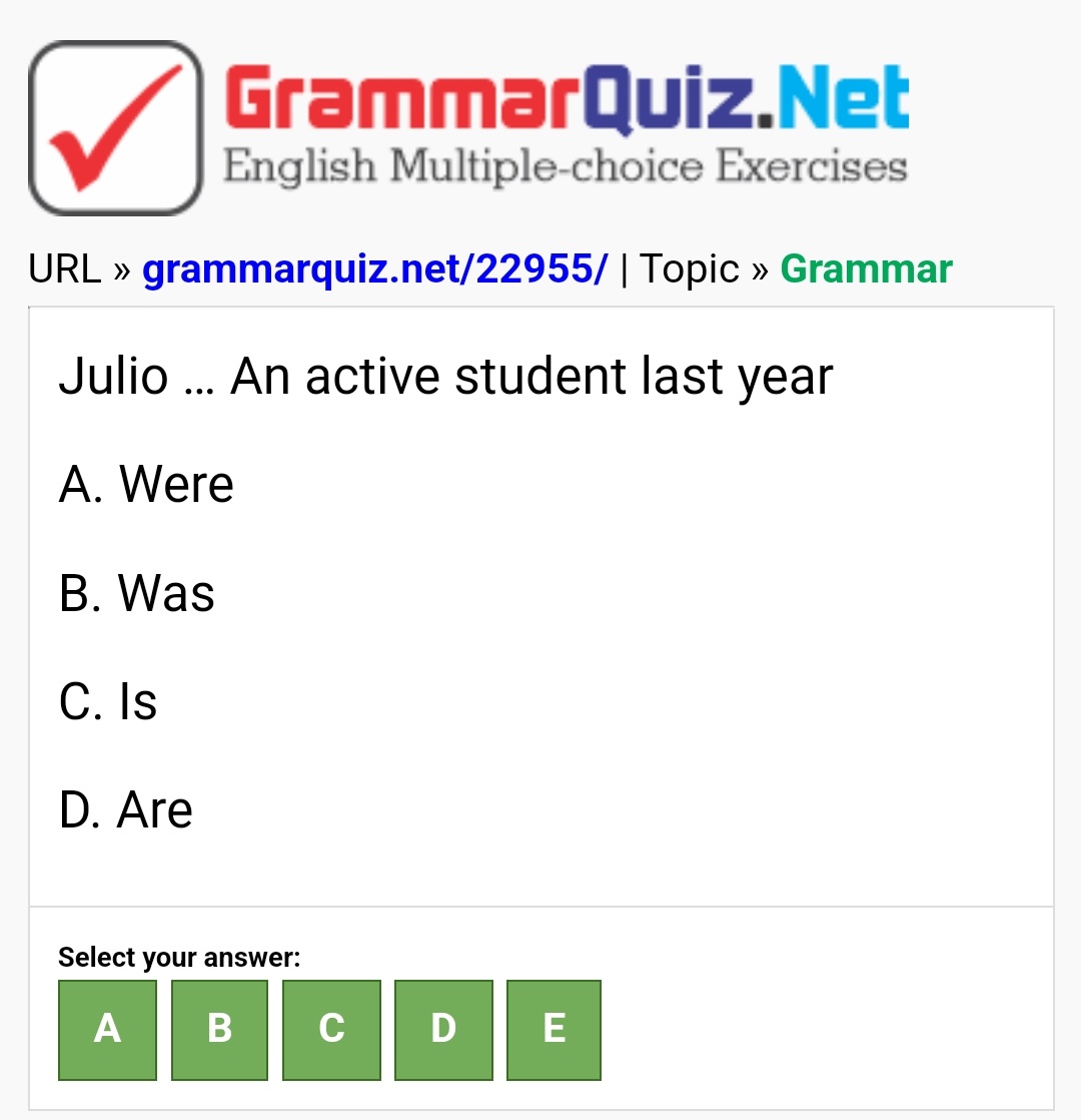 What is the correct answer? grammarquiz.net/22955/ #englishgrammarexercise #englishclub #quizoftheday #englishcourse #englishlanguage #easyenglish #toefl #toeic #ielts