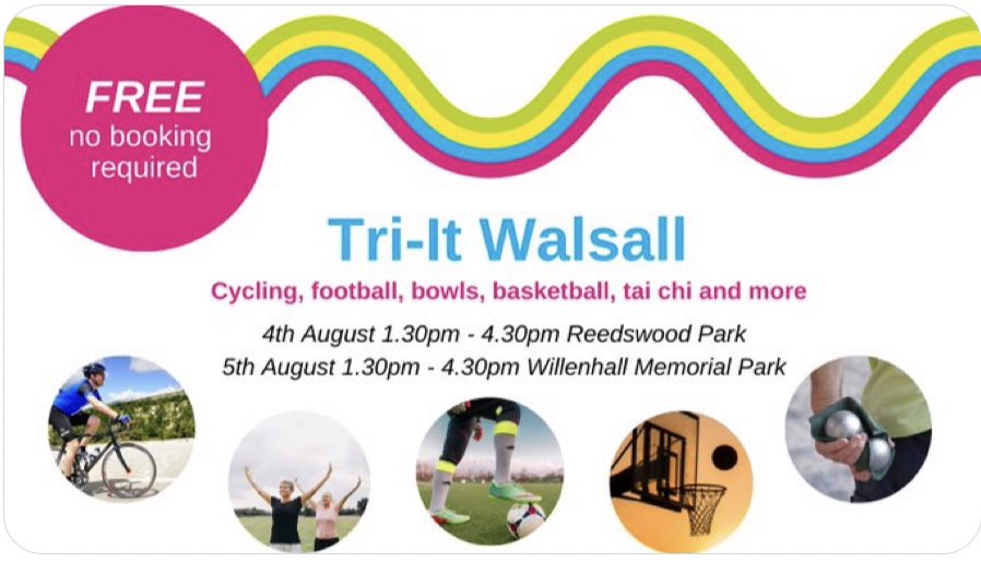 Lovely afternoon in #Willenhall for the Tri-It Walsall Event which featured a whole host deliverers providing different activities for the local community to try. 

 <a href="/BCbeactive/">Active Black Country</a> team had a go at the #Squash safe to say <a href="/Jade_Jacko09/">Dr Jade Jackson</a> and I won’t be turning pro anytime soon 😂