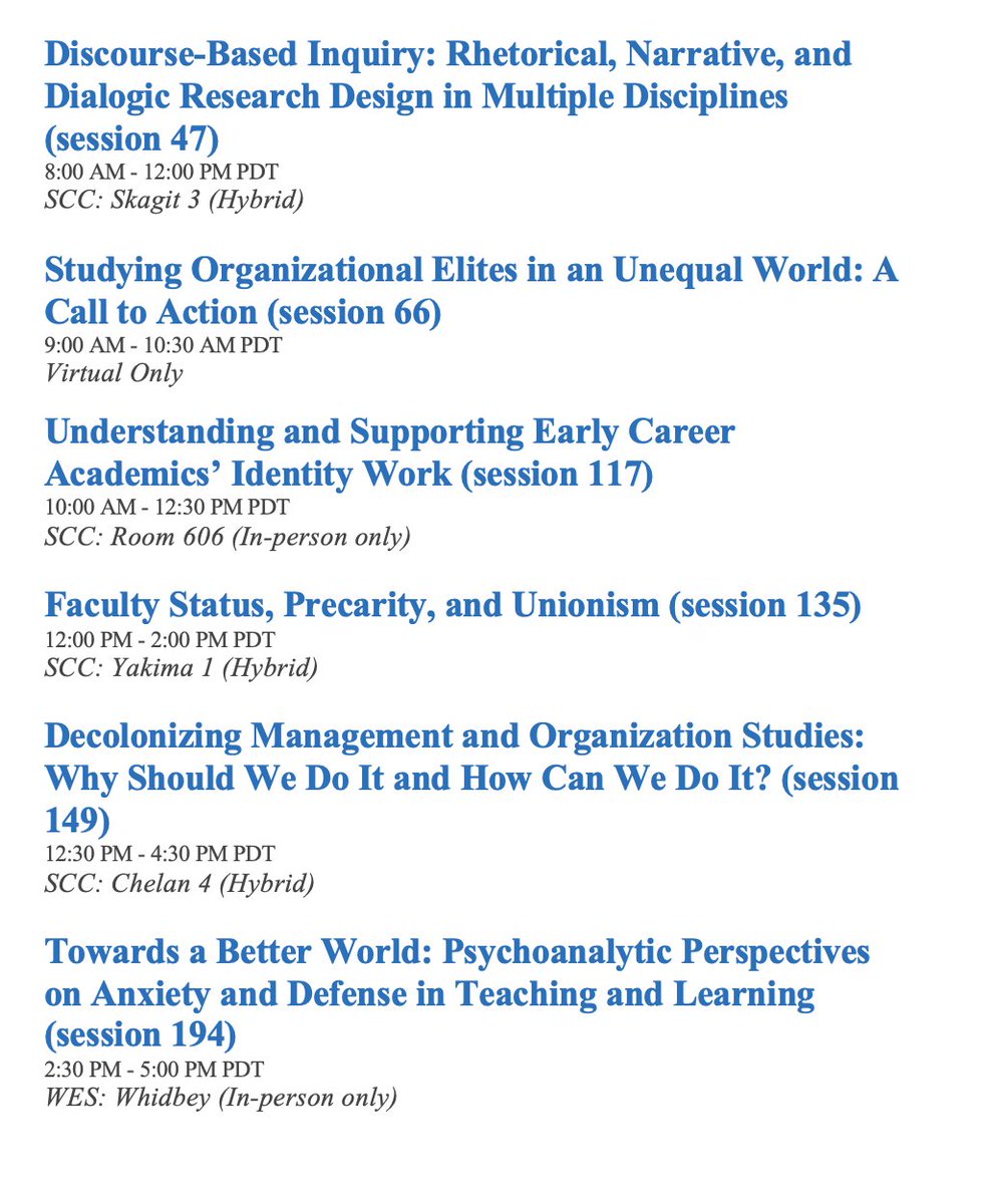 cms_aom's tweet photo. #AOM2022 #CMS sponsored/co-sponsored #PDWs happening today: Friday August 5th.
Join us virtually or in-person, we'd love to see you 🥳 https://t.co/m4rPxevLNd