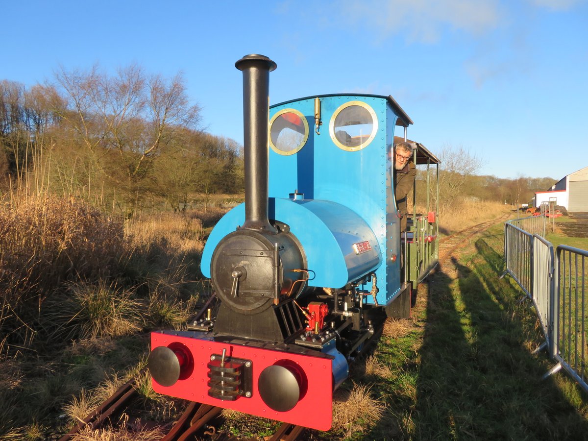 Shed47RRG's tweet photo. Travel by Steam this Sunday! Big Dave will be hauling trains on our narrow gauge line, and we've extended our opening from 1230-1630 (And diesel too on our full size railway!) 
One ticket, both railways, as often as you like for the day! https://t.co/lx2fwWis5I