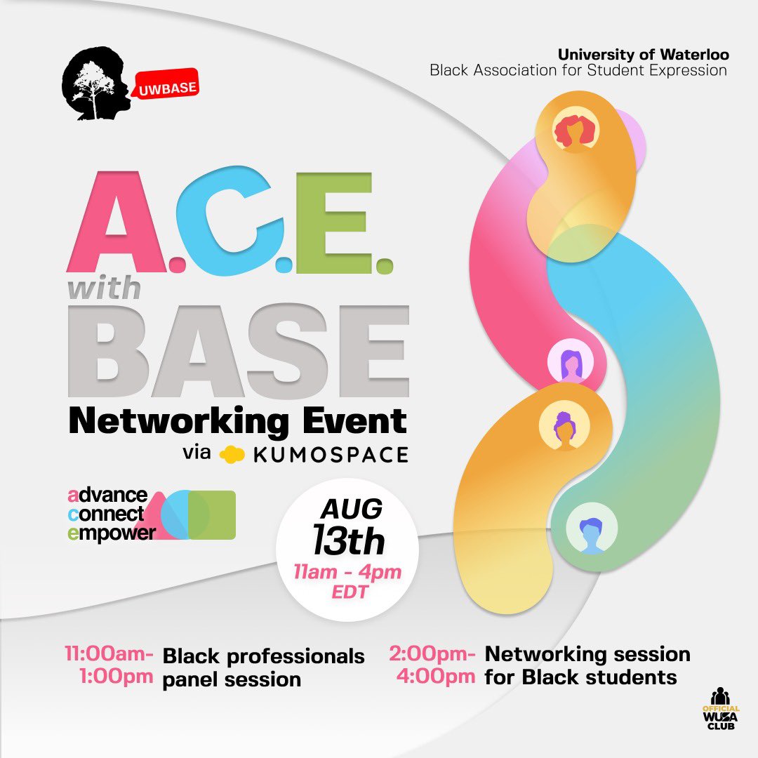 A.C.E. ( Advance Connect Empower ) with BASE is back again this summerrr! 🥳

Do you want to get connected professionally ?

Join us on on Saturday, August 13th, 2022 via Kumospace!
Tickets will soon be available in our bio through the Ticketfi link, keep an eye out.