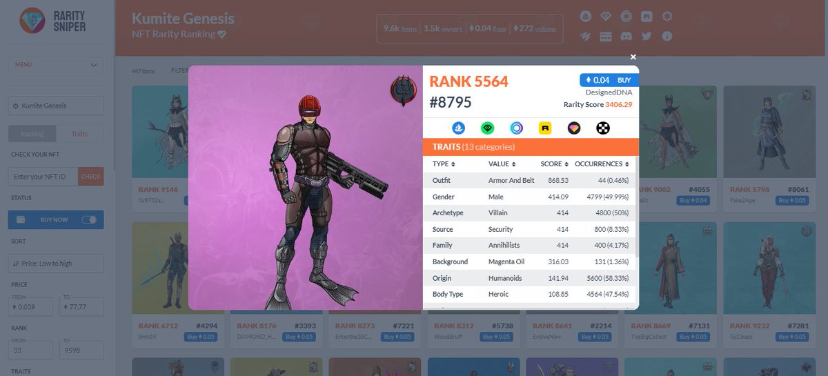 Goblins_Kumite's tweet photo. Kumite NFT Collection Deal Of The Day!
@opensea 

NFT # 8795
NFT Rank: 5564
NFT Price: 0.04 $ETH
Family: @AnnihilistsGANG 
 
Scuba Steve is hanging around on the floor waiting for his dingy boat to pick him up!
#Kumite https://t.co/kgRBEpQwK2