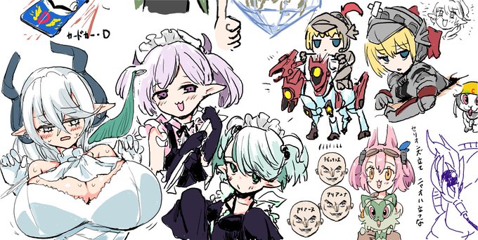 絵チャで頑張って描いたハーピィの羽根帚です 