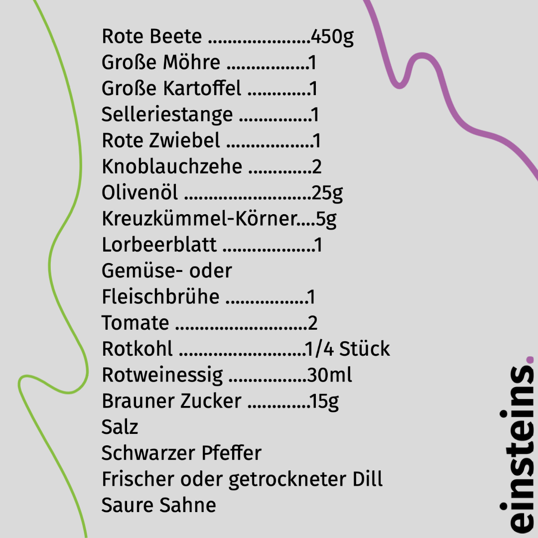 🥣 ,,Borsch‘‘ ist eine traditionelle Suppe, die vor allem in Ost- und Ostmitteleuropa zubereitet wird. Traditionelle Gerichte wie diese, geben den geflüchteten Familien aus der Ukraine ein Gefühl von Heimat und Sicherheit.
.
.
.
.
📝 Directo al Paladar