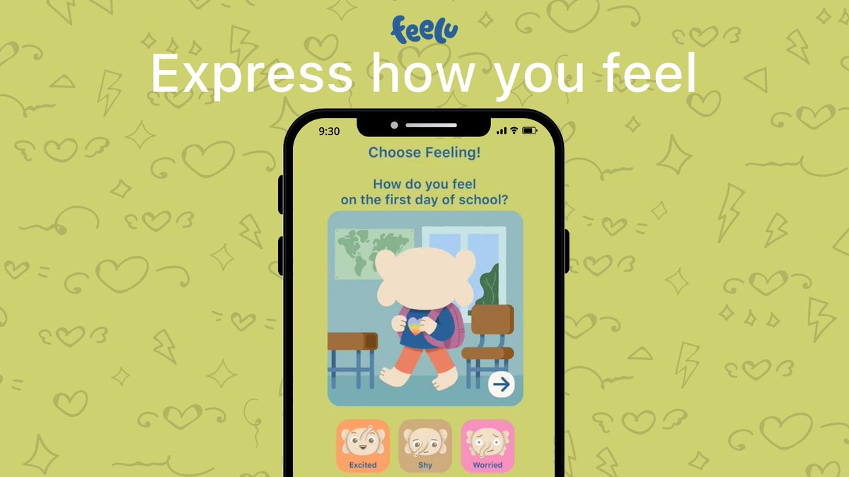 AppFeelu's tweet image. Expressing ourselves is important and it's even more important for kids! 

Feelu uses simple tracking options to identify how a kid is feeling and provide appropriate guidance to assist them with managing these emotions.  #FeeluApp #bullies #emotions #selfregulation #selftaught