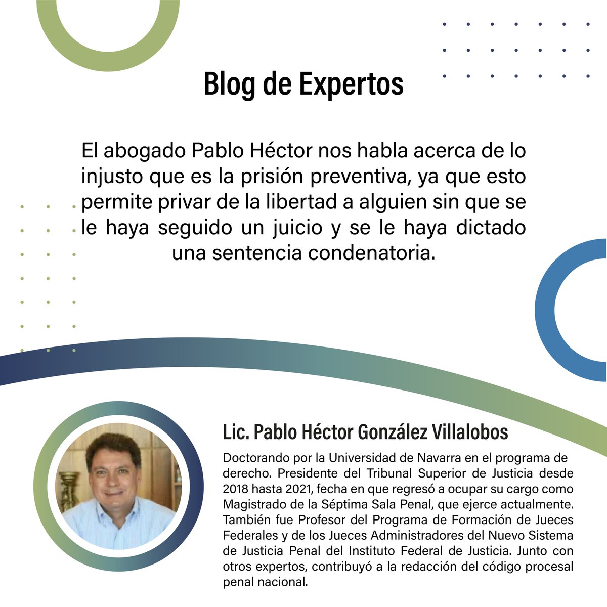 redimpulsando's tweet photo. Hoy en nuestro #BlogDeExpertos
el Abogado Pablo Héctor González Villalobos nos
platicará acerca de la injusticia que representa la
prisión preventiva oficiosa.

Lee el artículo completo en:
https://t.co/vn1svdFpyy
a-de-la-prision-preventiva-oficiosa/ https://t.co/ob6M7VoSpA