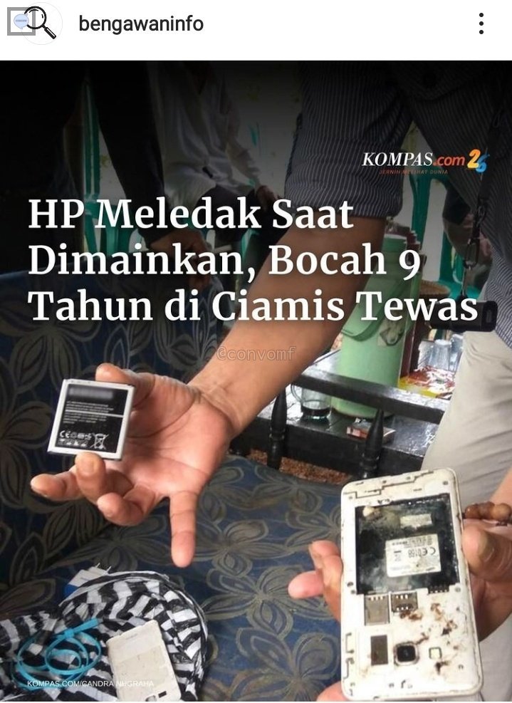 pickawap's tweet photo. Hati hati guys kalo anak main hp usahakan jangan sambil charge
Innalilahi https://t.co/XQxaJipSjC