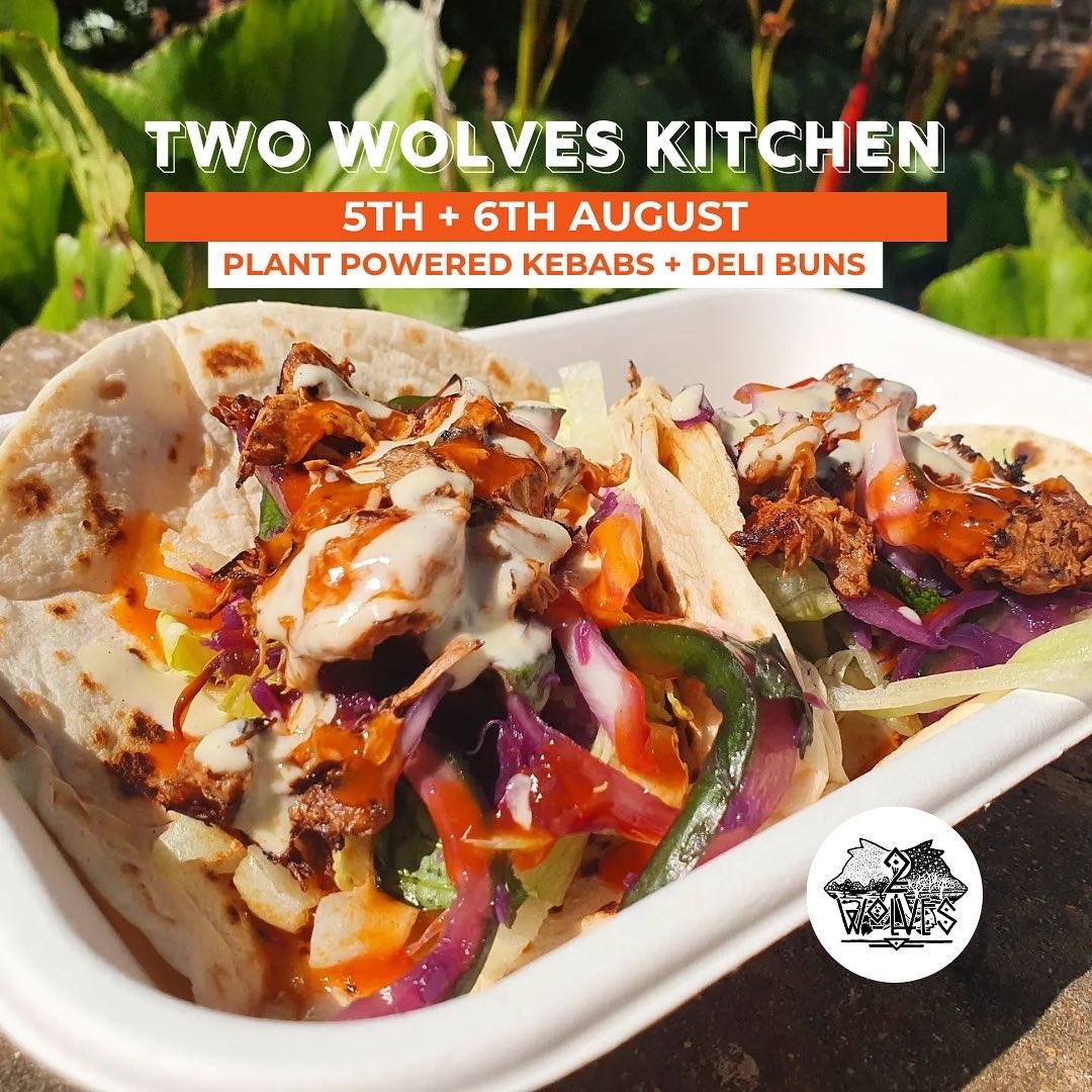 HandBrewTap's tweet photo. We’re absolutely buzzed Two Wolves Kitchen are back at The Tap this week💥✌️ With their snazzy new menu, the guys will be cooking up some incredible plant powered kebabs, loaded deli buns and fries! 
Can’t wait to try ‘em
Serving Friday 4-9pm + Sat 12-9pm ☀️🌿🙌 https://t.co/gCSC0EgX8W