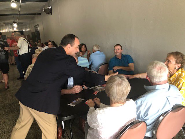 BobGood4America's tweet photo. Thank you to Bob Hawthorne for hosting a great event and all the Nottoway County business leaders for their support. I appreciate Senator Frank Ruff, Delegate Tommy Wright, and Delegate Otto Wachsmann for joining us today. #GoodforCongressBetterforUs #FightfortheFifth https://t.co/EExU92XZEv
