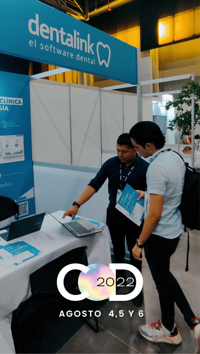 dentalink's tweet image. Ven a visitarnos al Congreso de Odontología #COD22 más grande de #Colombia 🇨🇴 y descubre por qué somos el mejor aliado tecnológico de consultas y clínicas dentales en América Latina 💪

Te esperamos de 07:00am a 06:20pm, hoy y mañana (5 y 6 de agosto).

¡No te lo pierdas!