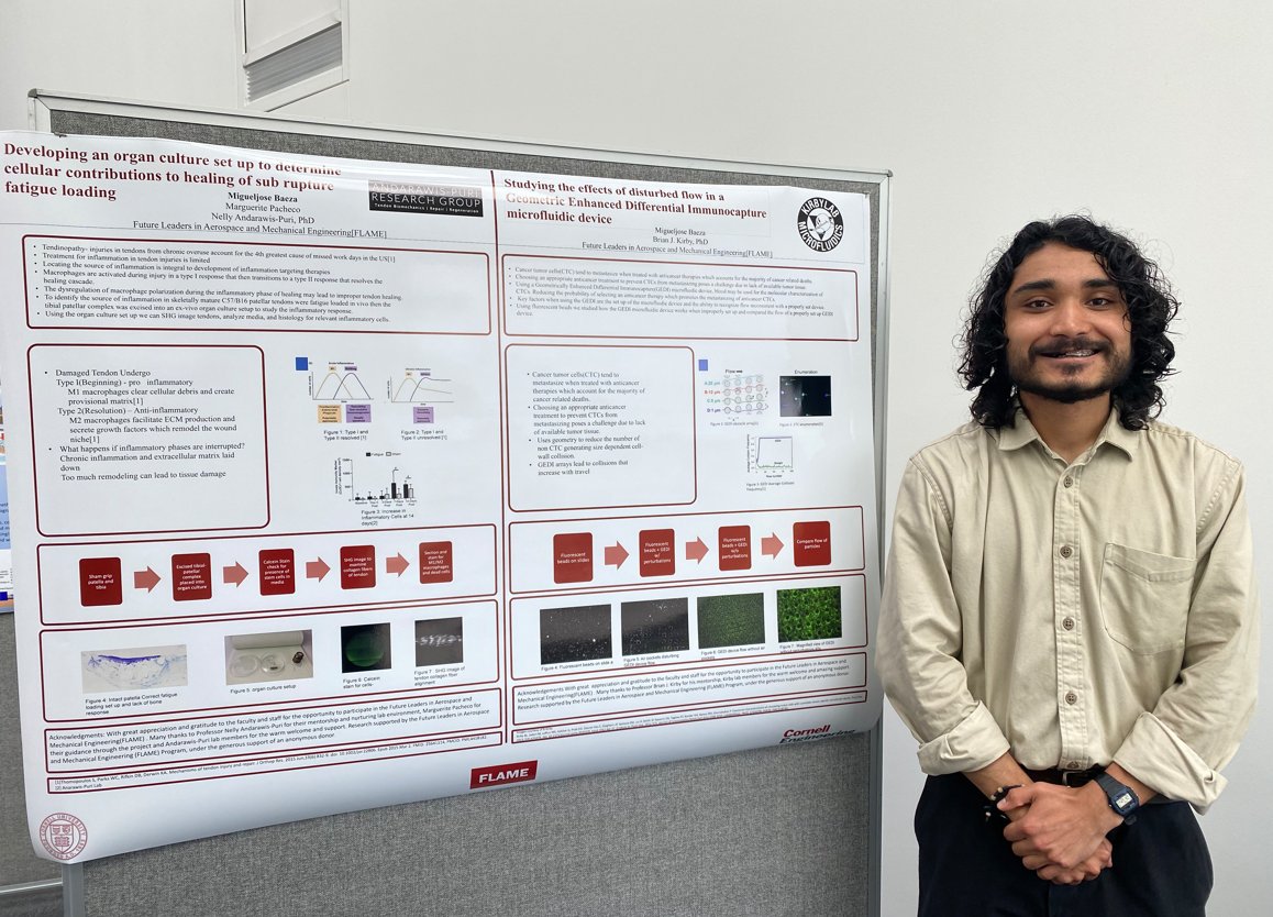 Congrats to all the presenters at the Cornell Diversity Undergraduate Summer Research Symposium yesterday! Migueljose did a wonderful job presenting work he completed with <a href="/NAP_Lab/">AndarawisPuri_Lab</a> and in <a href="/ProfBrianKirby/">Professor Brian J. Kirby</a> lab. It was a pleasure to have him with us this summer!