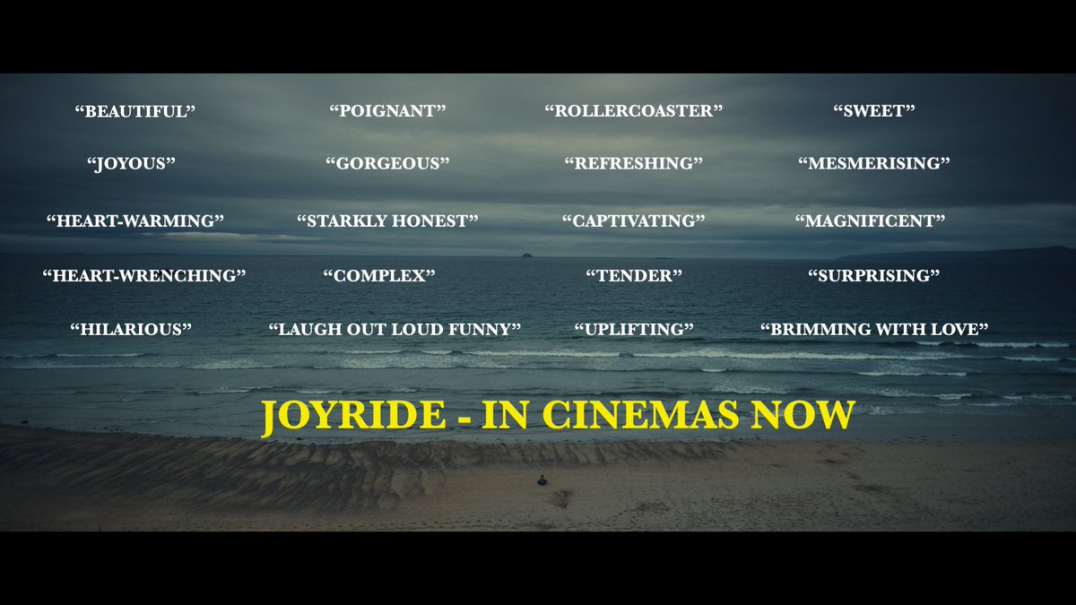 Just some of the gorgeous responses we’ve received this week💛💛💛
Hope you can catch JOYRIDE 💛💛💛💛 <a href="/subotica/">Rod</a>.ie @wildcard_distribution @vertigoreleasing