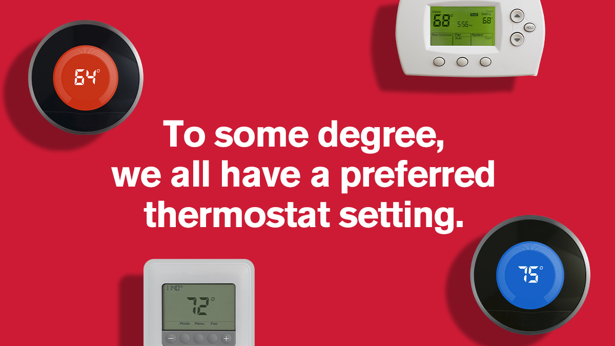 Service Experts on X: Let's settle the debate once and for all: reply with  what your ideal thermostat temperature is.  / X