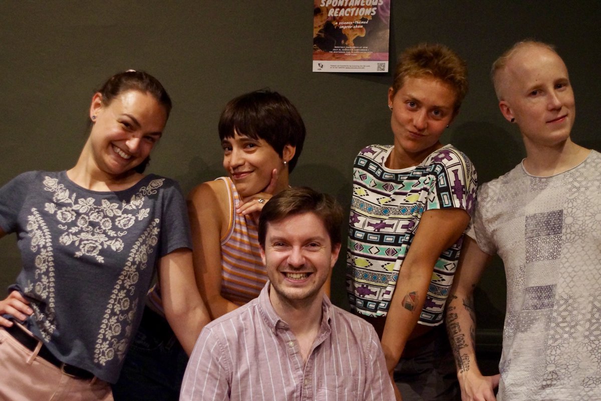 CUScienceImprov's tweet photo. Thanks to everyone who came to #SpontaneousReactions last night, we had a blast!

And a special shoutout to our special guest @KevinTPLim, who gave a great talk &amp; provided plenty of inspiration for our improvisers✨

Join us more more #improv on Sep 1st!:https://t.co/lCtn9NI18c https://t.co/KT1pMstdDq