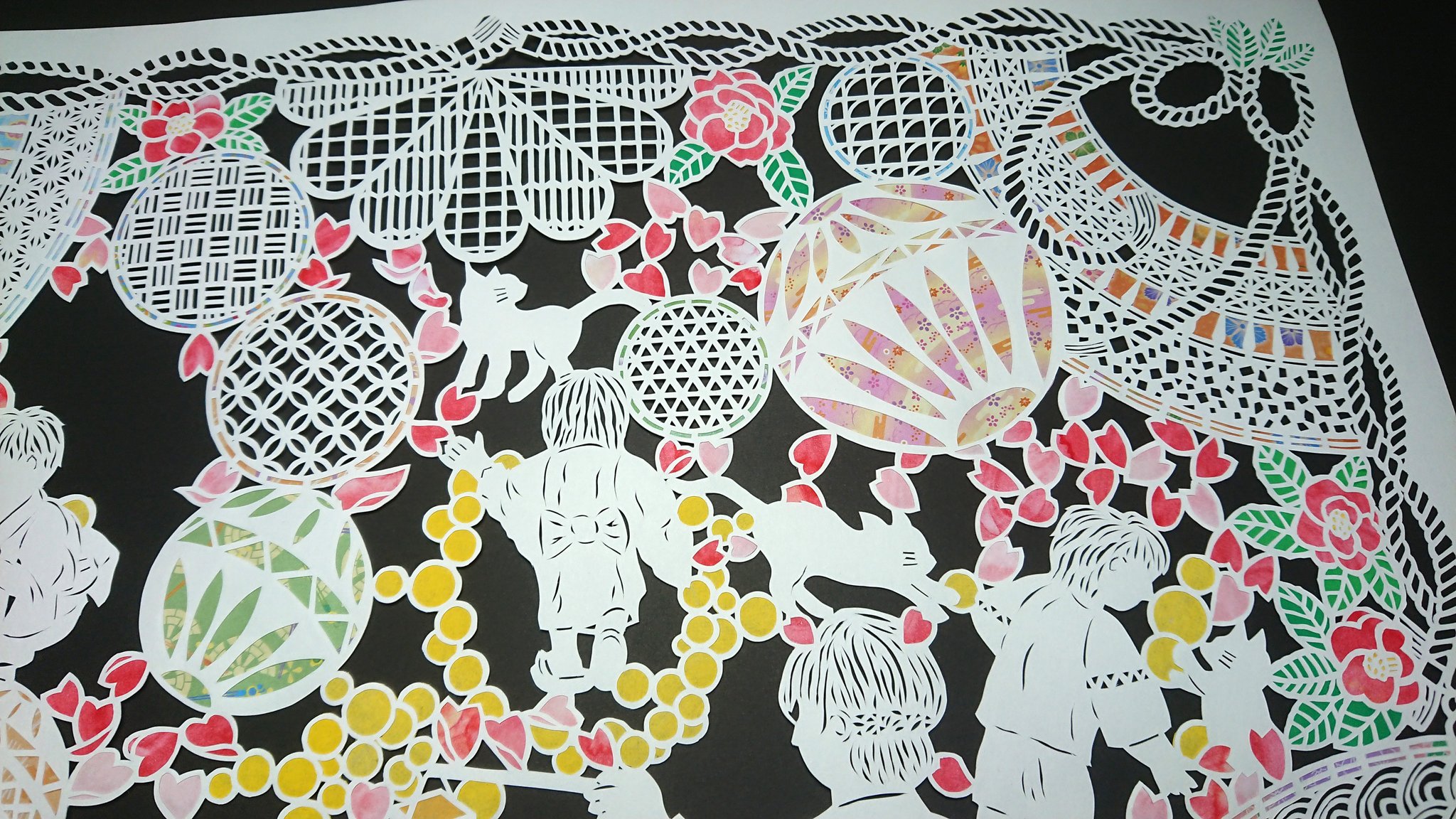仲田 広幸 本日より開催です ご都合よければ是非 国際切り絵コンクール 公募入選作品特別展 日程 22年8月6日 土 11月27日 日 時間 9 30 17 30 10月より10 00 17 00 休館日 水曜日 11月23日は開館 場所 富士川 切り絵の森美術館 芝生