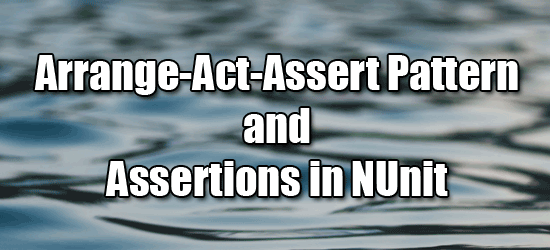 Coding_Bash's tweet image. What is Arrange-Act-Assert Pattern and Assertion in NUnit?

Read it here: 
codingbash.com/blog/what-is-a…

#NUnit #AAA #Arrange #Act #Assert #UnitTesting #Unit #Testing #CodingBash #Microsoft #CSharp