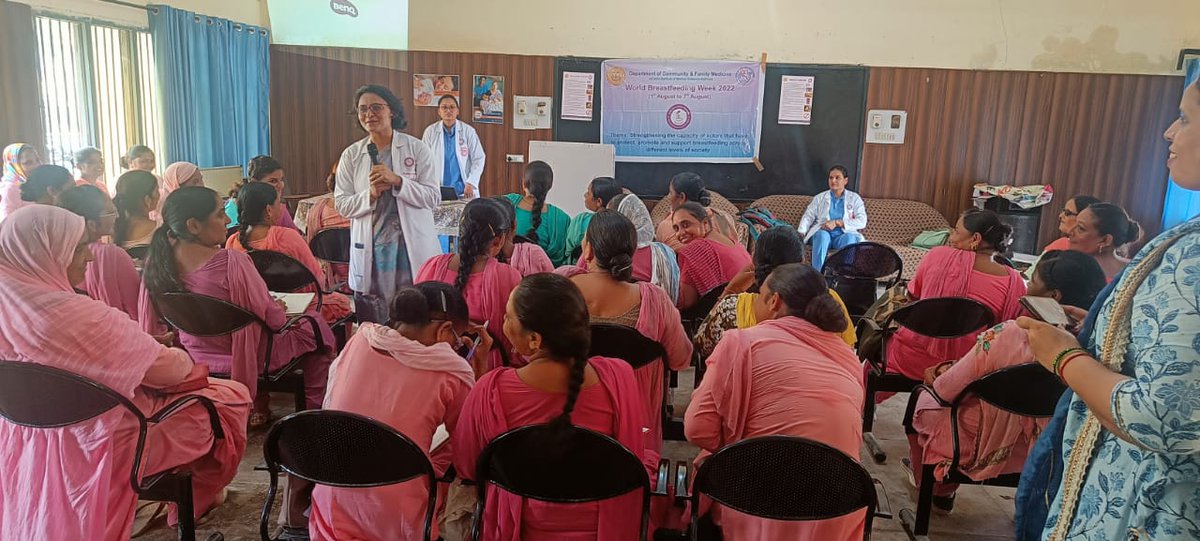 CFMAIIMSBti's tweet photo. Breastfeeding is a not a choice, it's a responsibility. Health educational sessions at RHTC Badal and CHC Lambi by Dept of CFM, AIIMS Bathinda
#WorldBreastfeedingWeek
#breastfeedingSupport
@WHO
@MoHFW_INDIA https://t.co/VNxRRR6e8q
