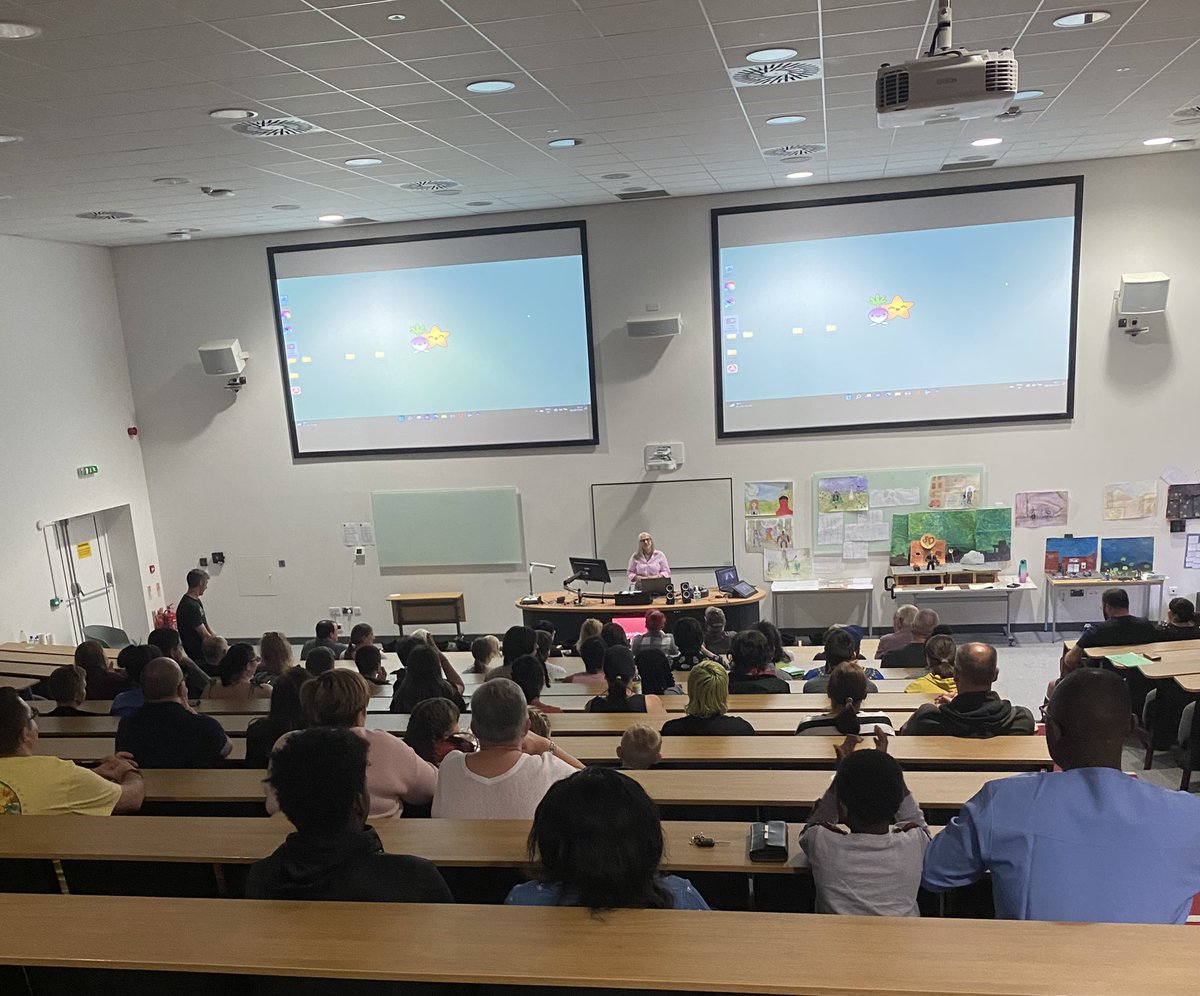 TurnipStarfish's tweet photo. Show time!! @firstcampus The young animators friends and family have arrived to see the wonderful work that they have achieved over the last 2 weeks!! #animation #stopmotion #firstcampus #rct @YepsRCT #2danimation #southwales https://t.co/l26esOIohu