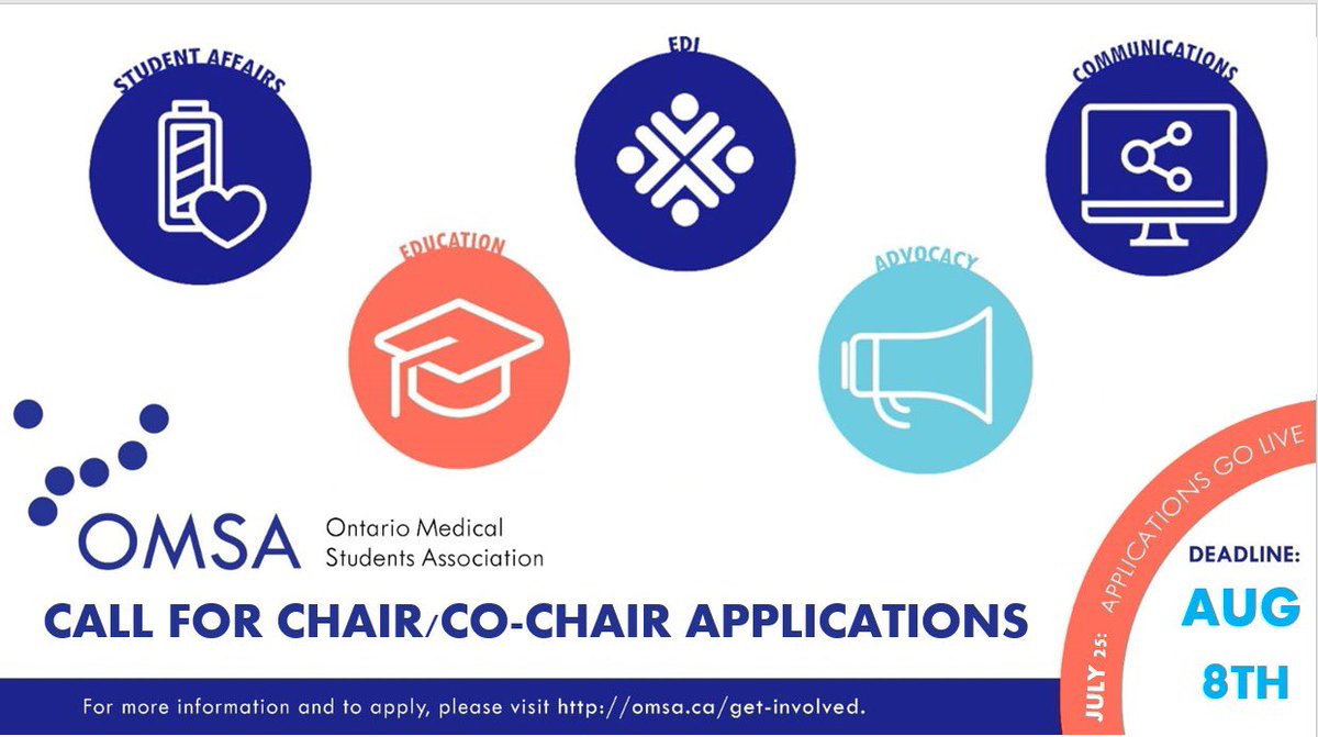 Ontario Med Students (@omsaofficial) on Twitter photo Help spread the word to Ontario med students and ensure everyone has an equal opportunity to participate in student leadership/ governance! Pls Rt!
Learn more here: omsa.ca/en/get-involved
<a href="/CFMSFEMC/">Canadian Medical Students</a> <a href="/OntariosDoctors/">Ontario Medical Association</a> <a href="/ResidentDoctors/">Resident Doctors</a> <a href="/bmsacanada/">Black Medical Students' Association of Canada</a> <a href="/IMSACIndigenous/">Indigenous Medical Students' Association of Canada</a> <a href="/CQMSA_National/">CQMSA ๐ณ๏ธโ๐ ACEQM</a> Help spread the word to Ontario med students and ensure everyone has an equal opportunity to participate in student leadership/ governance! Pls Rt!
Learn more here: omsa.ca/en/get-involved
<a href="/CFMSFEMC/">Canadian Medical Students</a> <a href="/OntariosDoctors/">Ontario Medical Association</a> <a href="/ResidentDoctors/">Resident Doctors</a> <a href="/bmsacanada/">Black Medical Students' Association of Canada</a> <a href="/IMSACIndigenous/">Indigenous Medical Students' Association of Canada</a> <a href="/CQMSA_National/">CQMSA ๐ณ๏ธโ๐ ACEQM</a>
