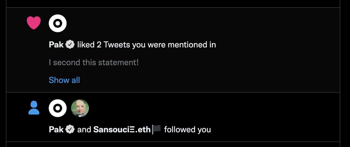 Ah, if this is a dream, don't wake me up.
Thank you for the follow <a href="/muratpak/">Pak</a>. 💕

Special thanks to <a href="/TeeJ_0_o/">TeeJ_0_o</a>, <a href="/ShepDiddley/">shepdiddley.eth</a>, <a href="/ziwoojun/">Ziwoo</a>, and <a href="/joonook_eth/">Joonook</a> 🙂