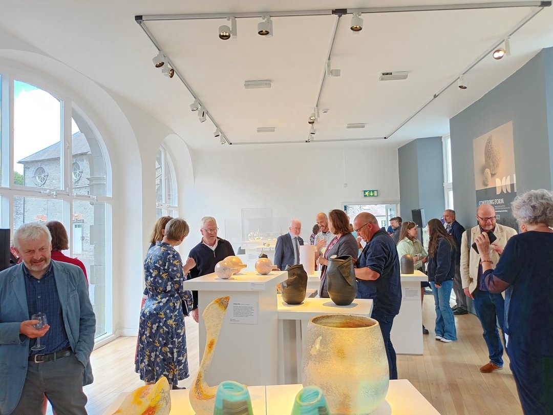 DCCIreland's tweet photo. Thank you to @noonan_malcome for opening the Conjuring Form exhibition this afternoon at the National Design & Craft Gallery. We were also delighted to launch our new publication Irish Craft Heroes 50 Makers x 50 Years. #ConjuringForm #IrishCraftHeroes https://t.co/O3TidSOA2C