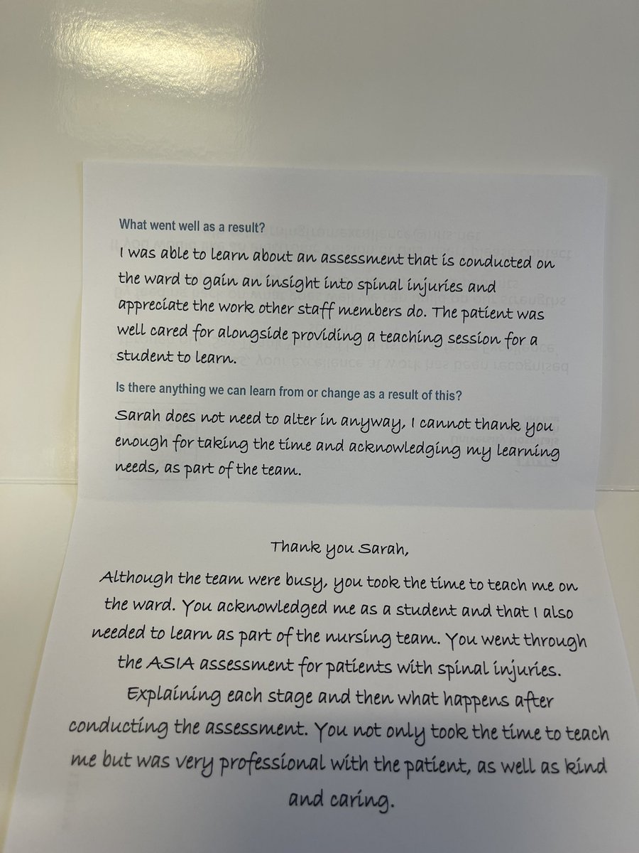 Such a lovely way to end the working week 🥰🥹 <a href="/UHP_NHS/">University Hospitals Plymouth NHS Trust</a>