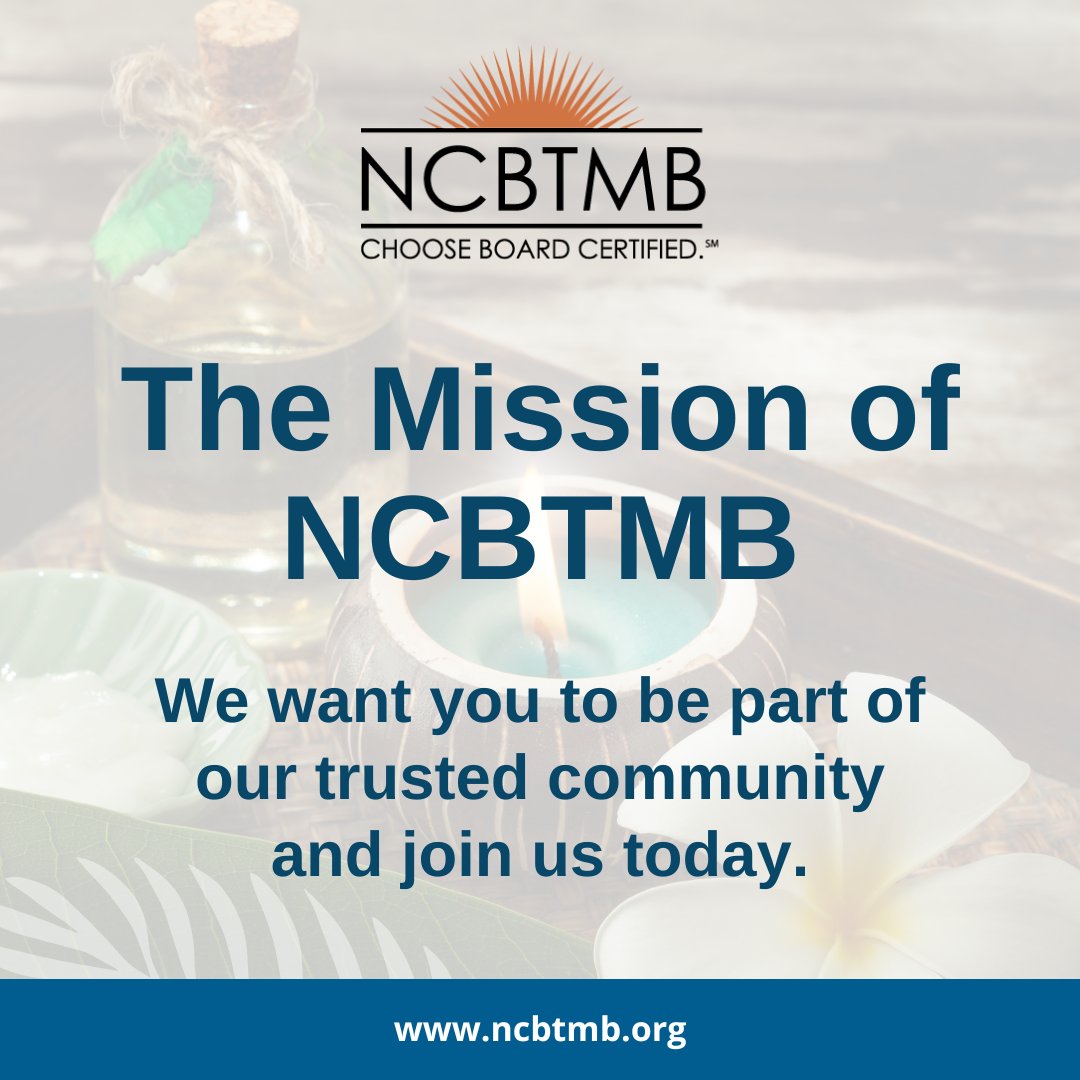 NCBTMB's tweet photo. NCBTMB is a not-for-profit organization with a mission to elevate the massage therapy profession nationwide by establishing and promoting the highest credentials and standards of excellence.

Learn more at https://t.co/tP3cvRtCVQ

#ncbtmb #ncbtmbcourses #deepmassage https://t.co/nmDS9CI9P3