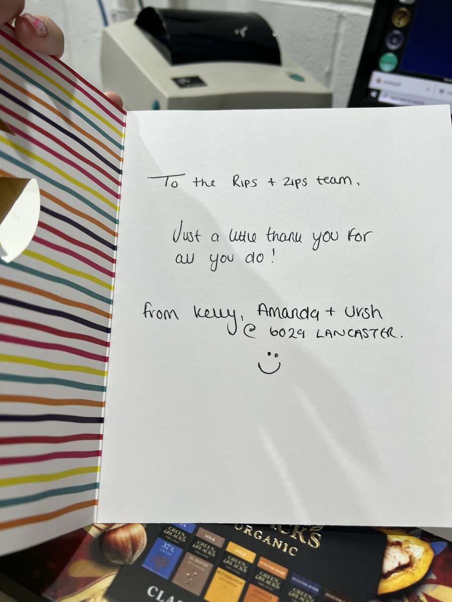AndZips's tweet image. Big thankyou to Kelly &amp;amp; the 6029 team for the surprise into our delivery this week! Great to hear you’re happy with our service 😇💜