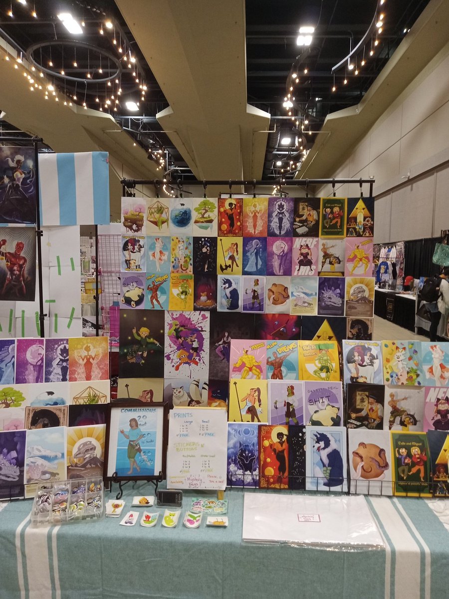 Ready to go at #Animethon come see me at table A24, conveniently located near the washrooms! I have 4 new prints this year- hope to see you soon!