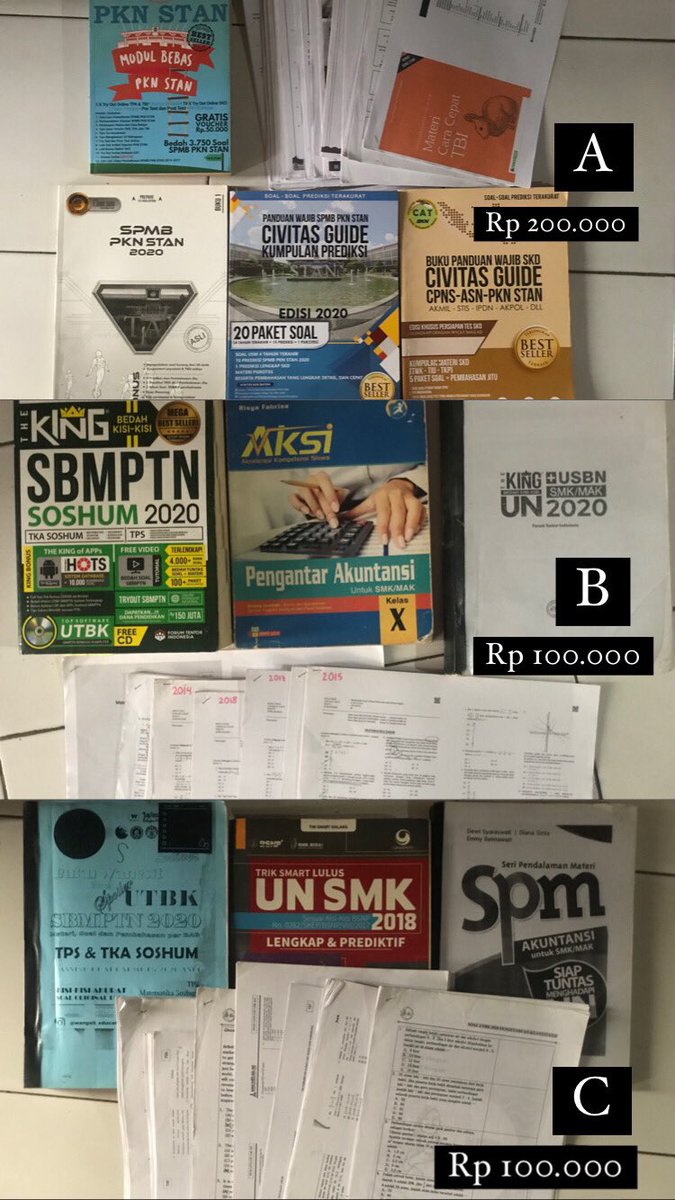 sh0plove's tweet photo. @smkfess kl butuh buku2 utbk sm belajar buat un ada nih https://t.co/NnHIjPE1Ky
