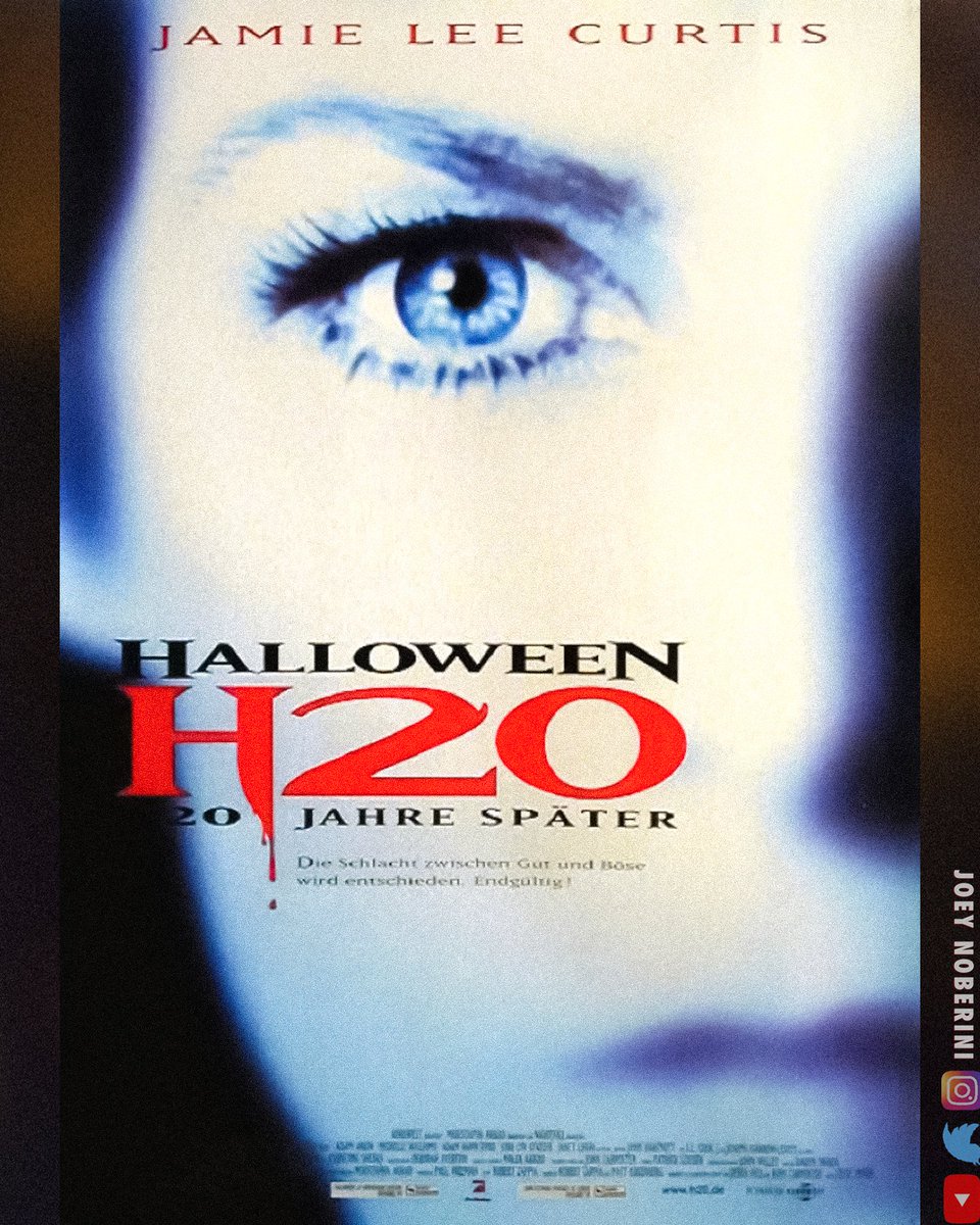 24 Years ago, Halloween H20 Hit Cinemas.

#Halloween #HalloweenH20 #H20 #HalloweenMovie #RareThrowbacks #Scream