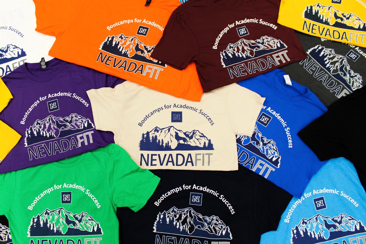 NevadaFit shirts are rolling in.  We are excited for everyone joining the Wolf Pack Family! #unr #nevadafit #college #wolfpack #Freshman22 #college
