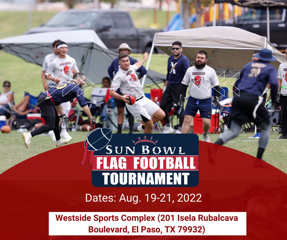 CASH PRIZES! - up to $11,000 in prizes available.

REGISTER BEFORE AUG. 12, 2022

sunbowl.org/events/flag_fo…