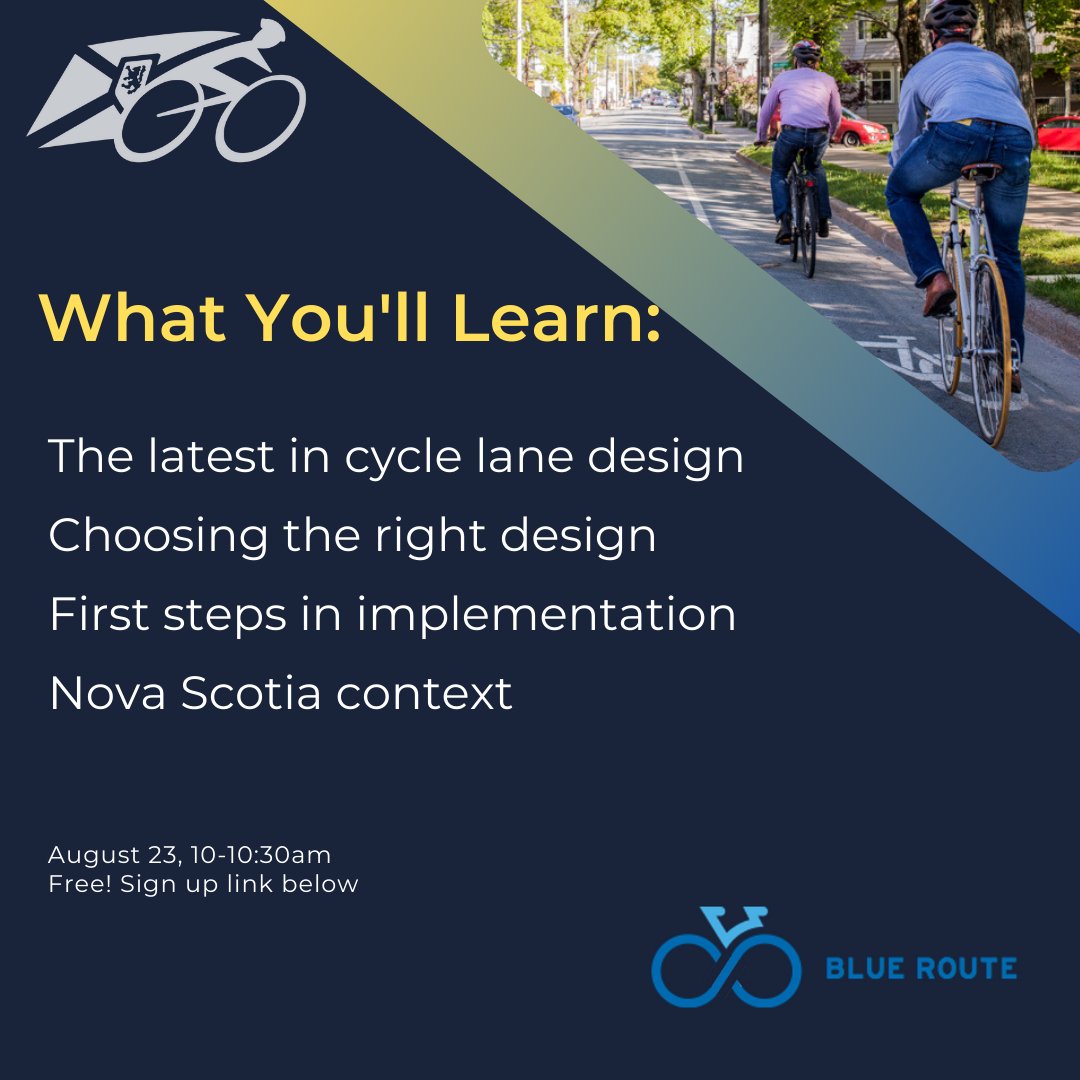 Interested in learning when cycling road treatments should be offered in different parts of your community? What options exist for cyclists, walkers and rollers? Be sure to sign-up for our information session as we release our Wayfinding Design Guide! ow.ly/axlV50Kczkw