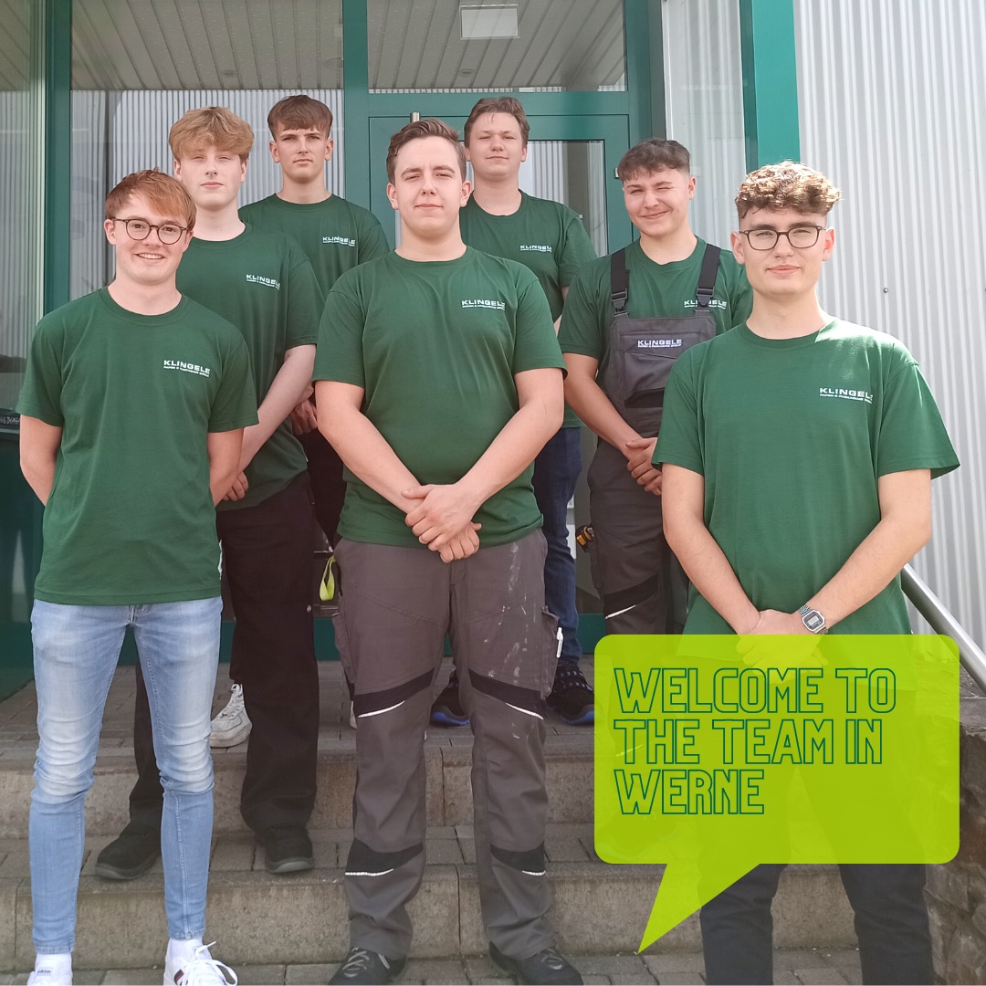 JanKlingele's tweet photo. Welcome to #TeamKlingele: This week, the new #trainees at our sites in #Werne and #Delmenhorst and #Weener started their #careers. Good luck and above all, enjoy! https://t.co/0a4SuBN3EU