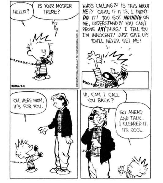 Elystrust's tweet photo. If you never liked answering phone calls either, you may relate to this. Thanks for the smiles Calvin and Hobbes!
#funforyourfriday #elysian #neurodivergent #thinkdifferent https://t.co/EkJT3w3QXp