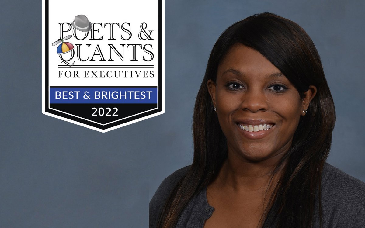 SmithSchool's tweet photo. Congratulations to #Maryland Smith Executive #MBA student Sira Duson, M.D. on being named one of the Best &amp; Brightest in America by @PoetsAndQuants!

https://t.co/GR5girUZ17 https://t.co/T2CcXzeo1b