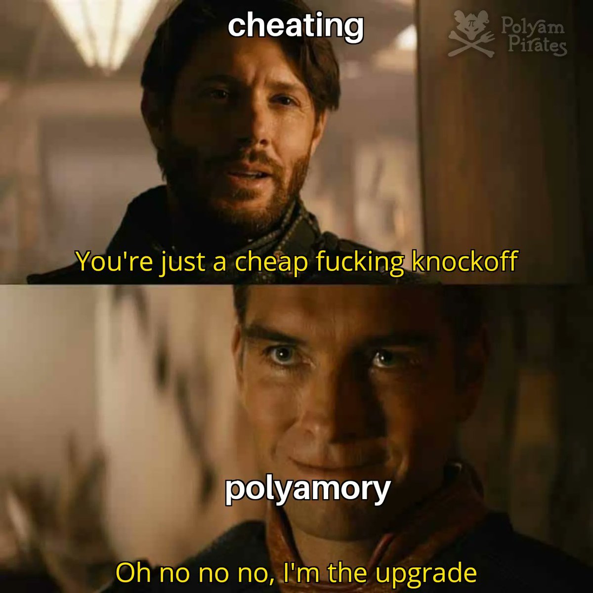 If cheating and polyamory are the same thing, then so are driving a car and rolling around in a shopping cart while on drugs, officer!

#ethicalnonmonogamy #polyamemery #polyamory #memes #relationshipadvice #polyampirates #polyamorymemes #polyamorousmemes #imsorryyourhonor