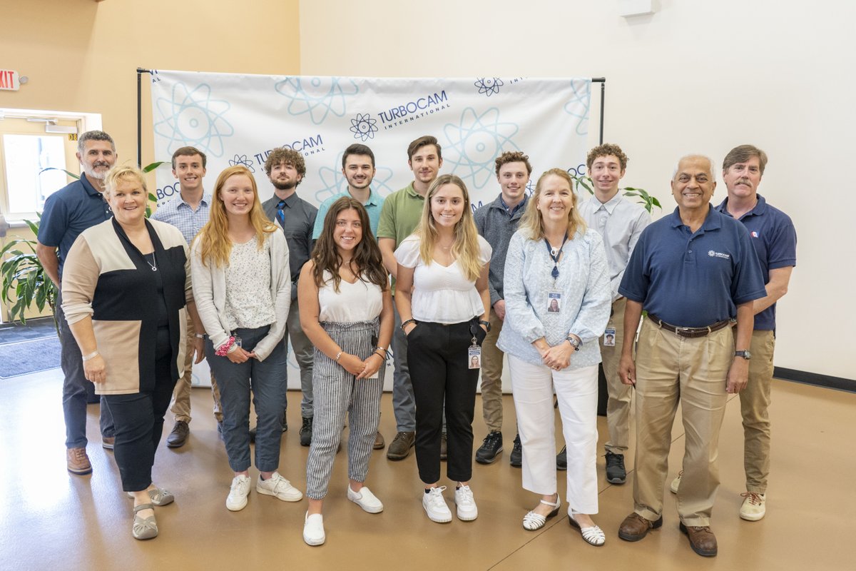 TurbocamIntl's tweet photo. Our summer internship program has come to an end. Thank you to all of our amazing interns and thank you to our program facilitators for guiding our interns through their experience here at TURBOCAM. https://t.co/l9fIgONhbu