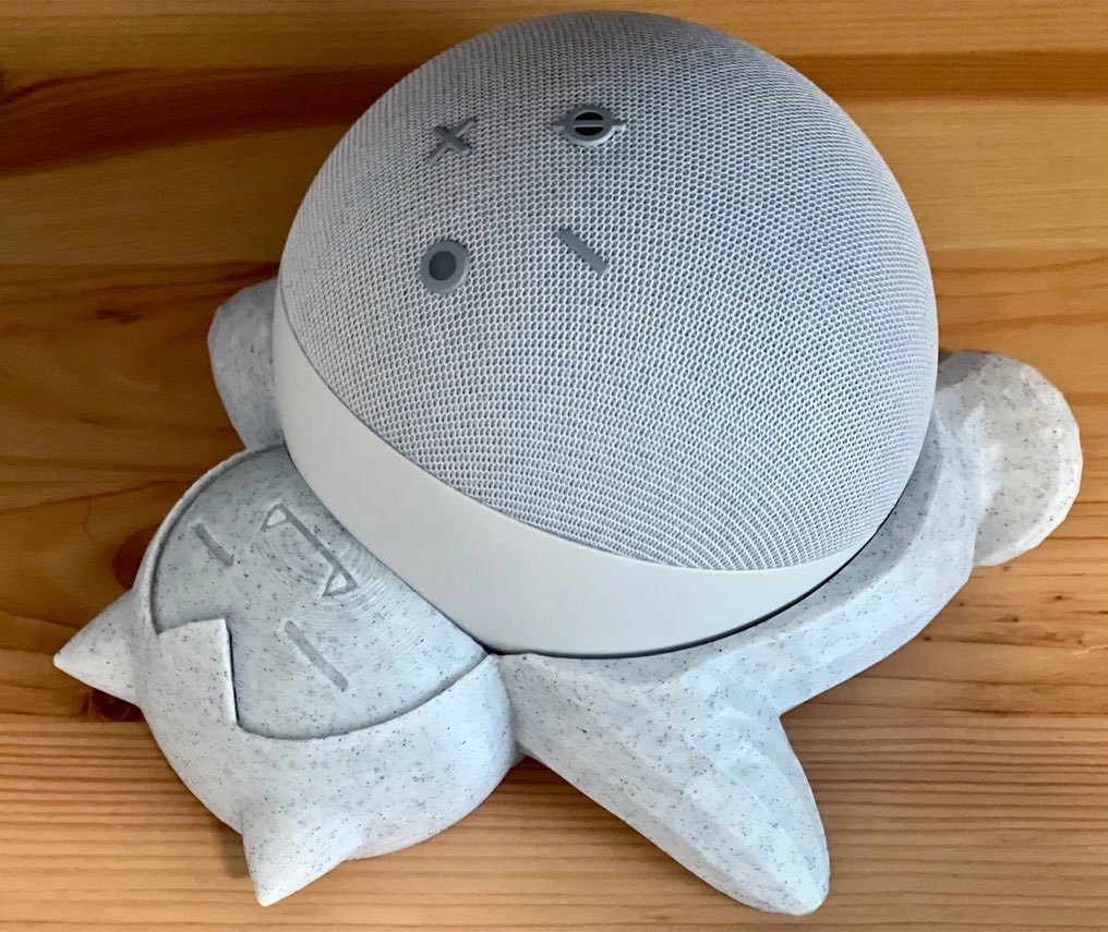 PokemonBeWillin's tweet photo. Snorlax Echo Dot Stand is a NEED. https://t.co/Ux2jpsMcMo
